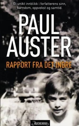 Omslag: "Rapport fra det indre" av Paul Auster