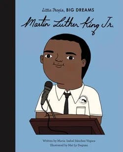 Omslag: "Martin Luther King, Jr." av Maria Isabel Sánchez Vegara