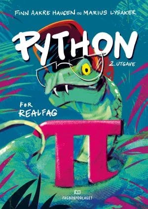 Omslag: "Python for realfag" av Finn Aakre Haugen