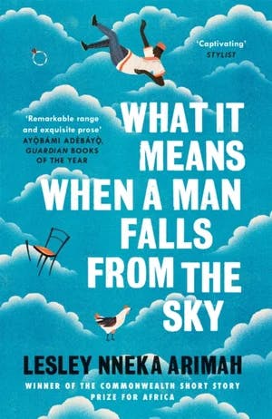 Omslag: "What it means when a man falls from the sky" av Lesley Nneka Arimah