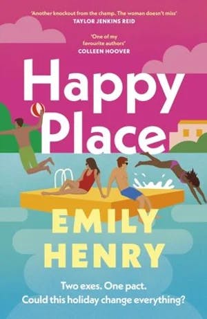 Omslag: "Happy place" av Emily Henry
